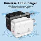 40W PD+QC3.0 mobile phone charger charging head travel charger - V.I.P Digital Presence