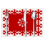 Christmas snowflake print placemat Christmas party decoration table mat living room dining table insulation mat - V.I.P Digital Presence