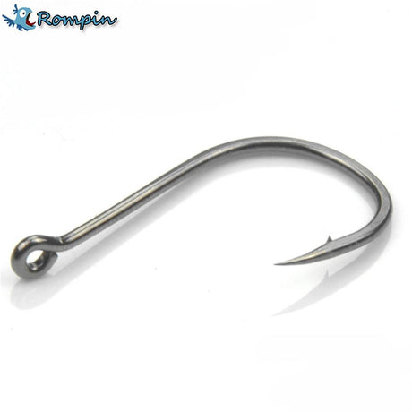 Rompin 50Pcs/box Size #2-15 High Carbon Steel Circle Owner Fishing Hooks - V.I.P Digital Presence