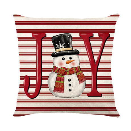Christmas Pillow Cover Decoration Linen Printed Porch Courtyard Sofa Home Decoration Pillow Cover (excluding pillow core) - V.I.P Digital Presence