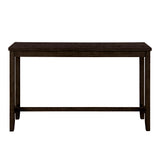 TOPMAX 4 Pieces Counter Height Table with Fabric Padded Stools, Rustic Bar Dining Set with Socket, Brown - V.I.P Digital Presence