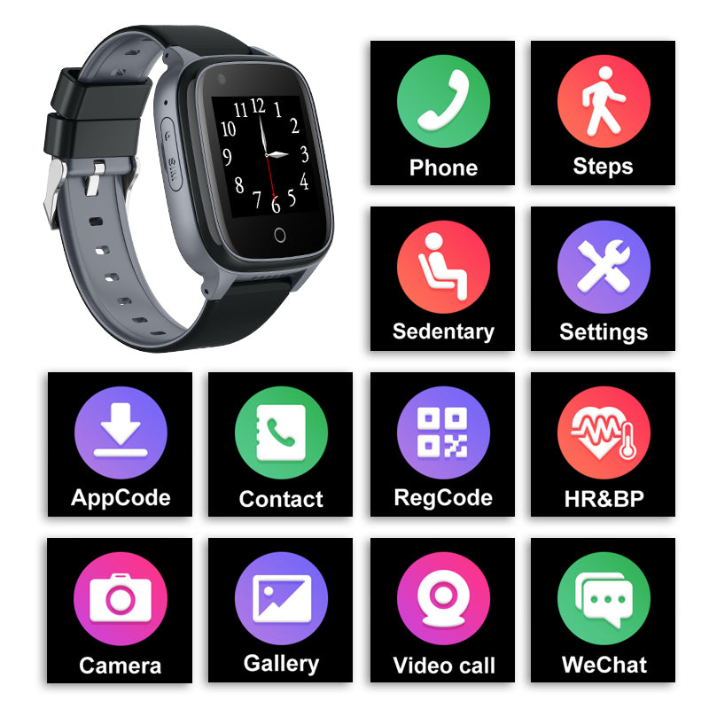 D32 Elderly Positioning Phone Watch 4G Anti-Lost Waterproof Smart Phone Watch With GPS Positioning - V.I.P Digital Presence