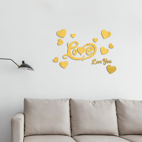 Cross-border Export Love Mirror Acrylic Wall Sticker for Bedroom and Living Room Decor - V.I.P Digital Presence