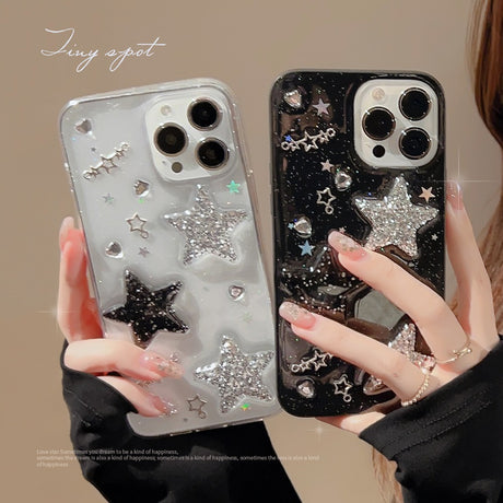 Sweet Cool 3D Star iPhone 14 Apple Phone Case 13 Drop Glue X/8 Spicy Girl 12/11 Suitable for 15promax - V.I.P Digital Presence