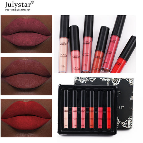 Velvet Matte Lip Glaze Suit Waterproof Non Stick Cup Color Fast Lipstick Lip Color - V.I.P Digital Presence
