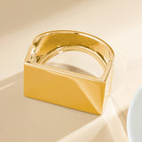 Retro personalized metal square mirror bracelet with frosted curve bracelet - V.I.P Digital Presence