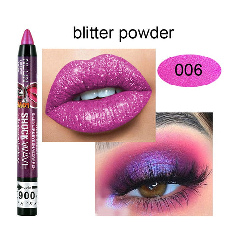 KISS SUSY 36 color eye shadow pencil stick lip pencil 2 in 1 is not easy to smudge - V.I.P Digital Presence