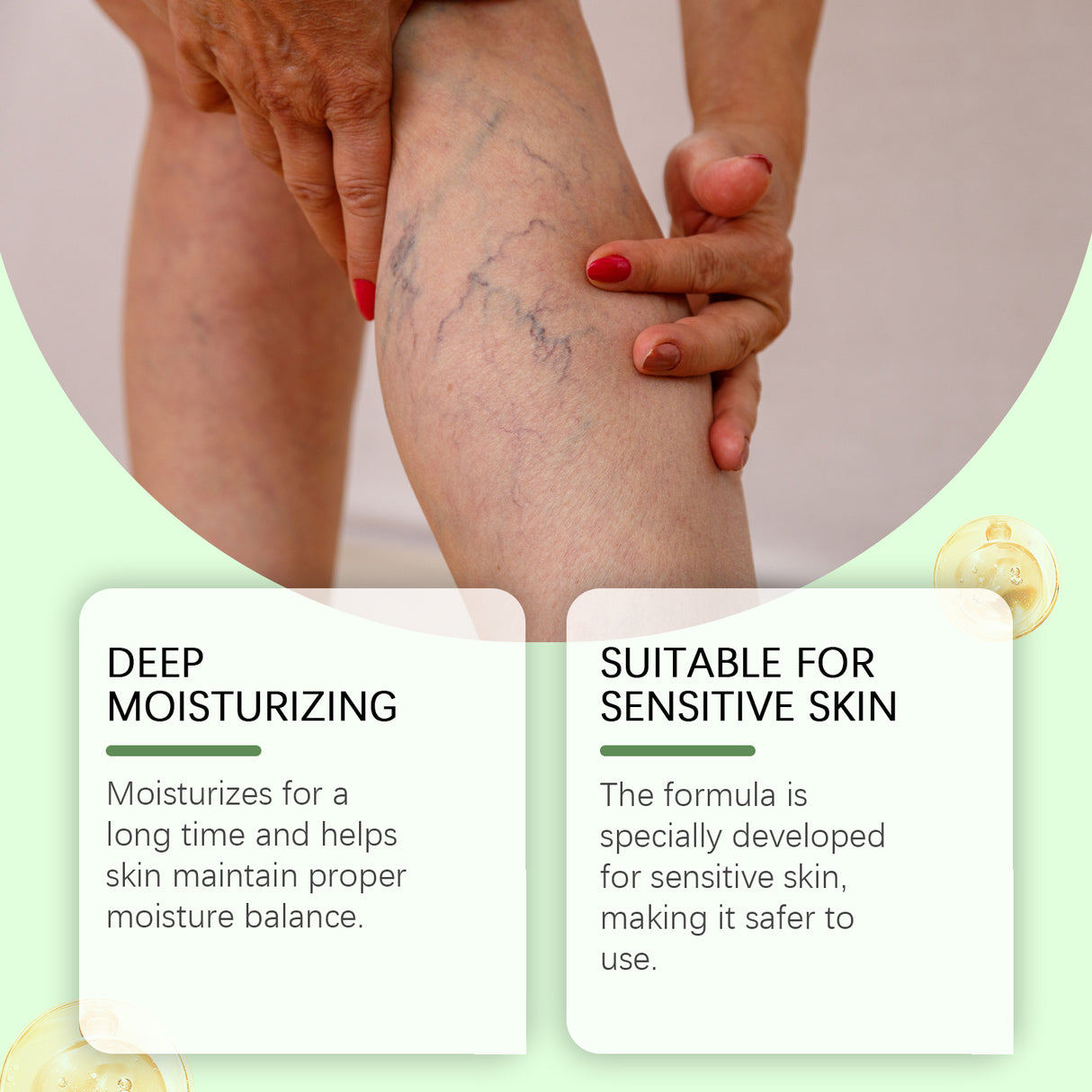 Leg Care Cream Relieves Leg Discomfort Pamper Massage Cream Daily Body Care Moisturizes Skin