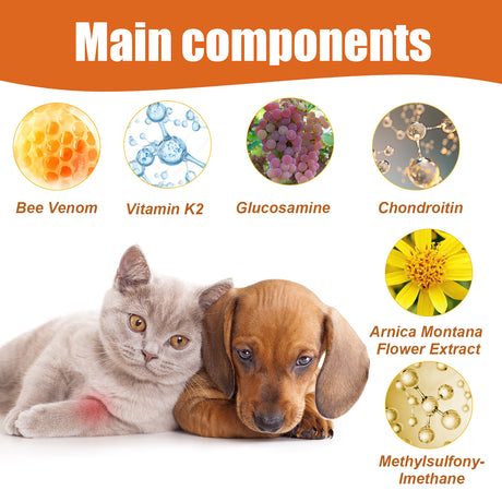 Pet Bee Venom Oil, Joint Care For Cats And Dogs Relieves Joint Pain For Pets Pet Care Water - V.I.P Digital Presence