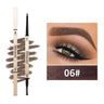 Natural Long-Lasting Waterproof Non-Fading Very Fine Three-Dimensional Not Easy To Smudge Double-Ended Small Gold Bar Eyebrow Pencil - V.I.P Digital Presence