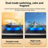 Solar Rotating Helicopter Aromatherapy Car Ornaments Car Air Freshener Alloy + ABS Wooden Aromatherapy Machine - V.I.P Digital Presence