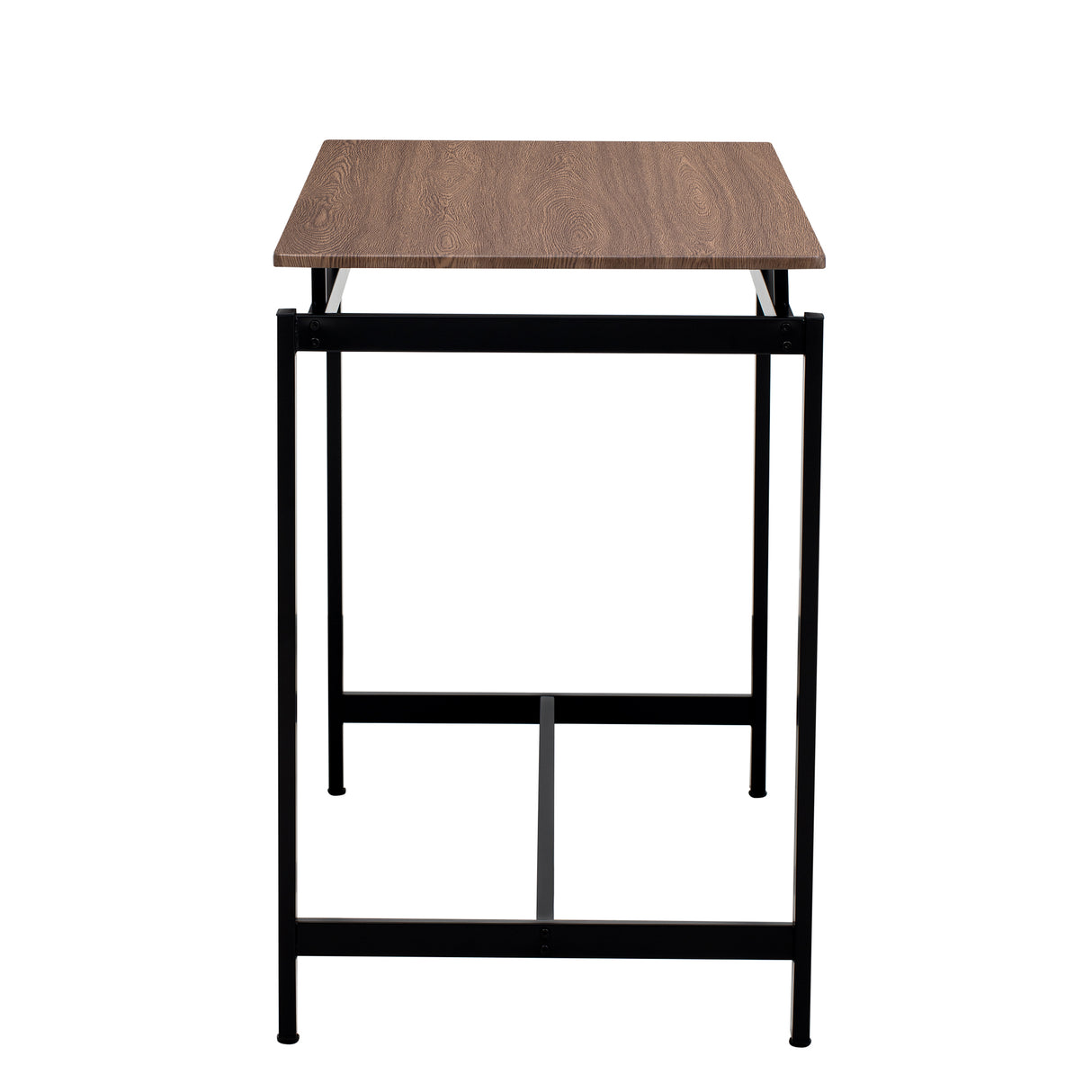TREXM 5-piece compact bar table with table and stool - modern industrial design (dark brown) - V.I.P Digital Presence