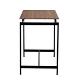 TREXM 5-piece compact bar table with table and stool - modern industrial design (dark brown) - V.I.P Digital Presence
