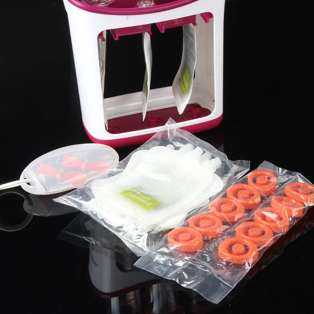 Squeeze Food Station Baby Food Organization Storage Containers Baby Food Maker Set Fruit Puree Packing Machine - V.I.P Digital Presence