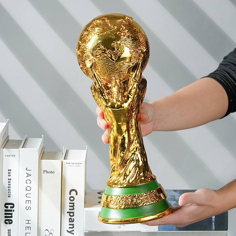 Qatar World Cup model ornament Hercules Cup trophy football fan commemorative decoration - V.I.P Digital Presence