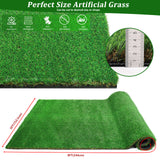 5FTX8FT outdoor artificial grass running blanket, thick and realistic fake grass roll with a pile height of 1.38 inches - V.I.P Digital Presence