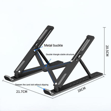 Laptop stand N3 folding lifting and cooling base, desktop tablet portable stand - V.I.P Digital Presence