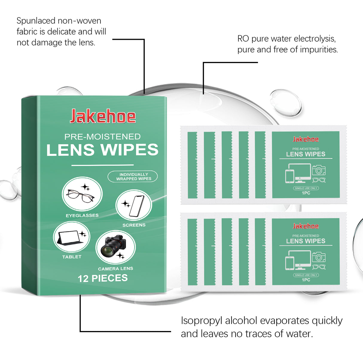 Lens Cleaning Wipes Eyeglass Screen Wipes Individual Package Carry Cleaning Wipes With You - V.I.P Digital Presence