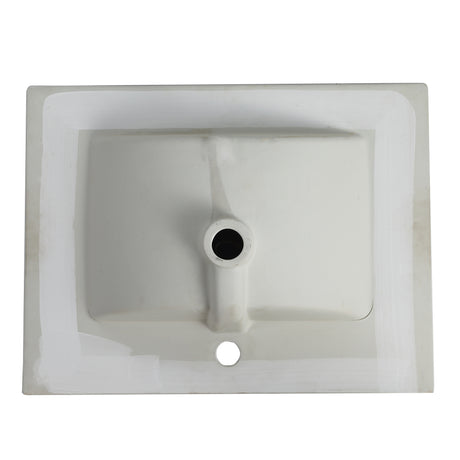 24 Inch Bathroom Ceramic Sink Basin, White - V.I.P Digital Presence