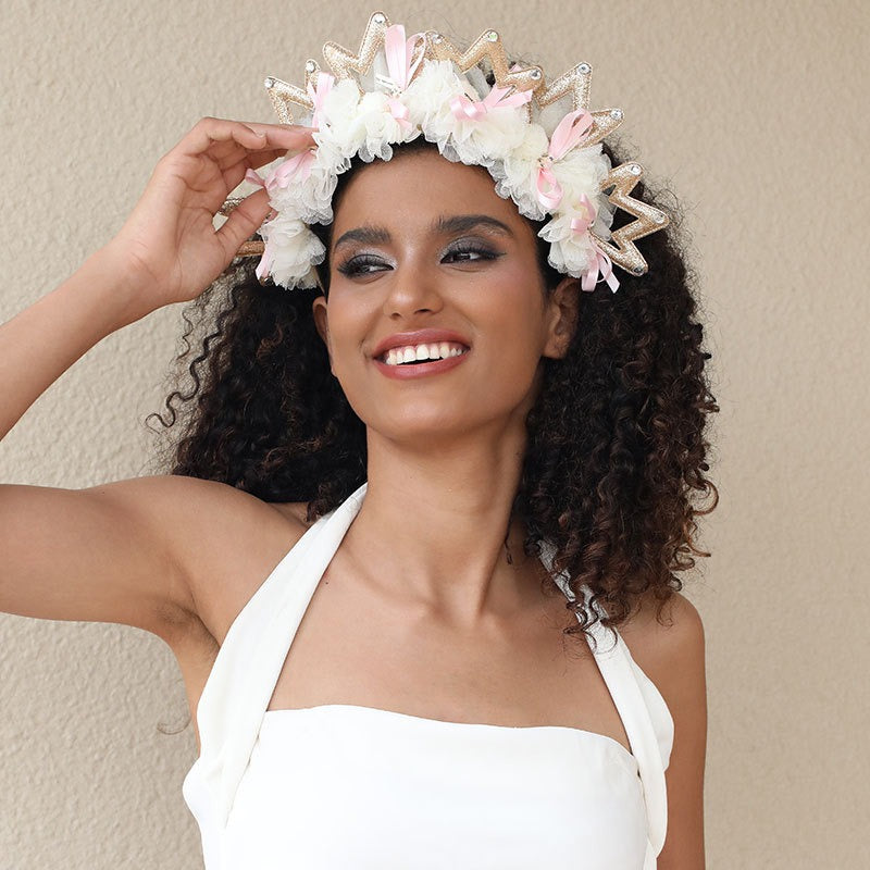 Fashionable new fabric crown hairband for women - V.I.P Digital Presence