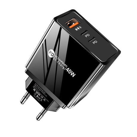 USB+2PD Type-C mobile phone charger LED with light travel charging head - V.I.P Digital Presence