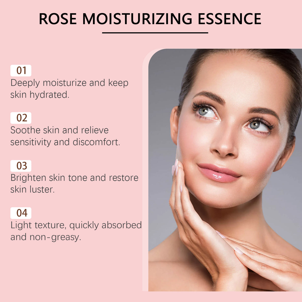Rose Moisturizing Essence Hydrating And Nourishing Facial Skin Moisturizing Essence