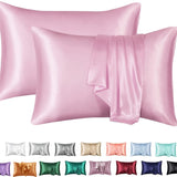 Simulation silk solid color polyester pillowcase envelope pillow pillow cases pillow pair multi-color - V.I.P Digital Presence