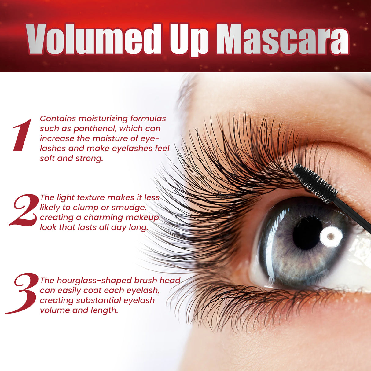 Volumed Up Mascara, Moisturizing Eyelashes Long And Curly Black Beautiful Natural Makeup Hold Mascara - V.I.P Digital Presence