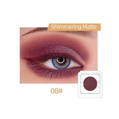 QIBEST Monochrome Eye Shadow Nude Makeup Earth Color Pearl Matte New Color Wine Red Earth Color Stage Makeup - V.I.P Digital Presence