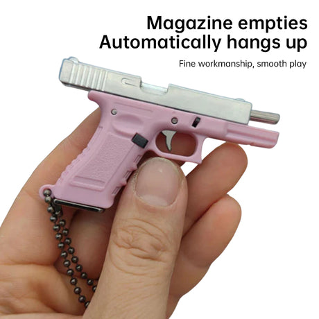 New Empire 1:3 Glock G17 alloy keychain, realistic gun model with detachable soldier gear & bullets. - V.I.P Digital Presence