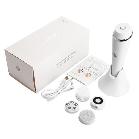 4 IN 1 Electric Face Deep Cleansing Brush Spin Pore Cleaner Face Wash Machine Makeup Remove Waterproof Facial Massager Skin Care - V.I.P Digital Presence