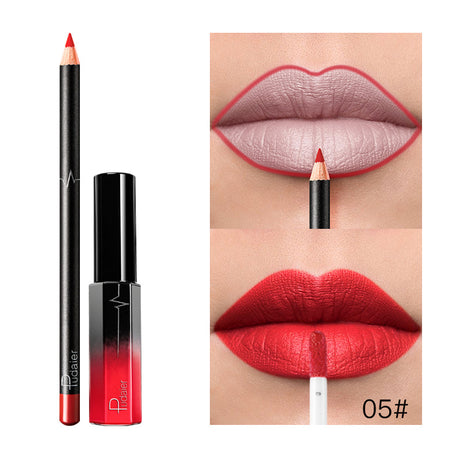 Pudaier 36 Color Matte Lip Gloss Lip Liner Matte Matte Lip Glaze Lipstick Pencil - V.I.P Digital Presence