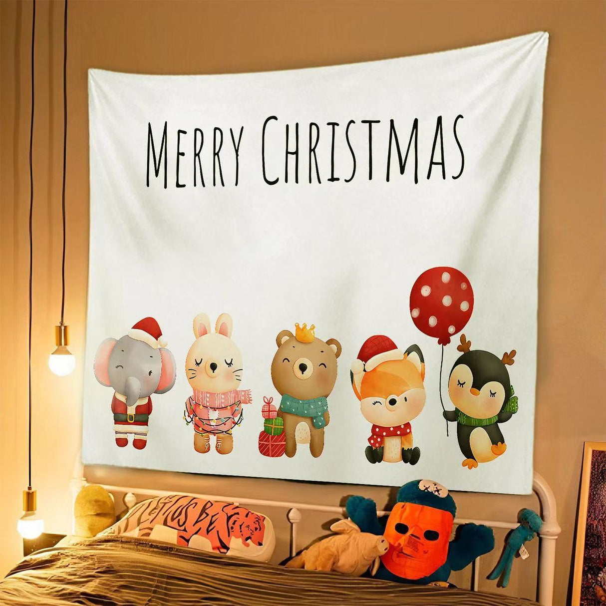 New Christmas Background Cloth, Christmas Tapestry, Christmas Party Event Decoration Hanging Cloth, Christmas Hanging Cloth - V.I.P Digital Presence