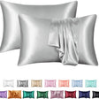 Simulation silk solid color polyester pillowcase envelope pillow pillow cases pillow pair multi-color - V.I.P Digital Presence