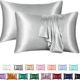Simulation silk solid color polyester pillowcase envelope pillow pillow cases pillow pair multi-color - V.I.P Digital Presence