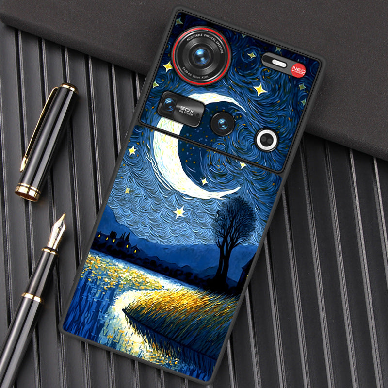 Nubia Z70Sultra Phone Case Leather Business Anti-drop Protective Cover Classic Starry Sky - V.I.P Digital Presence