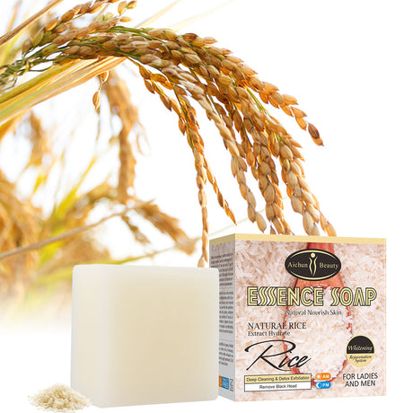 Rice Handmade Soap Body Skin Brightening Moisturizing 100g Handmade Soap Melaninsoap - V.I.P Digital Presence