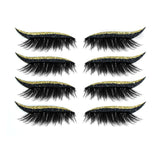 New Glitter Self-Adhesive Eyeliner Eyeshadow Sticker Double Eyelid False Eyelashes Waterproof Party Eye Makeup Sticker - V.I.P Digital Presence