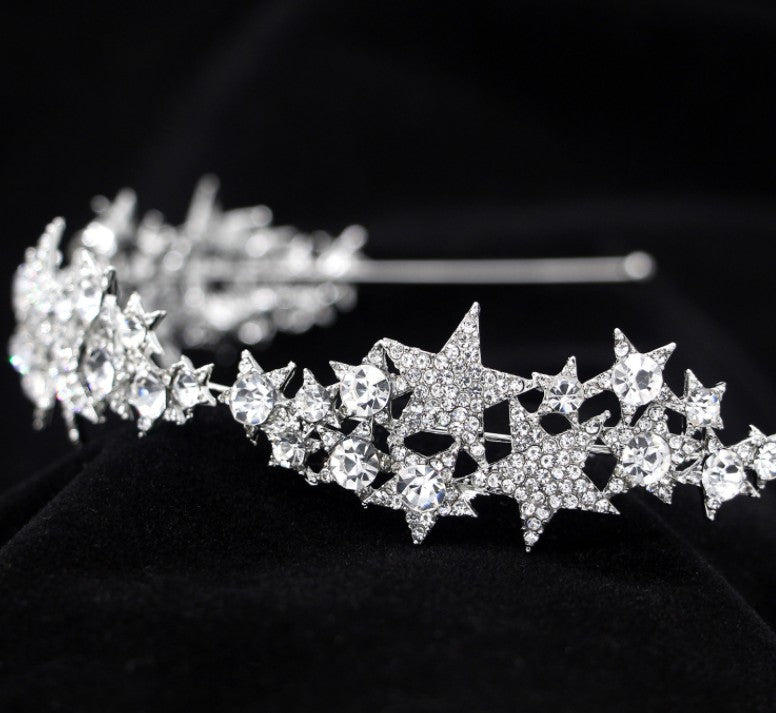 Star Crown New Hair Band Wedding Hair Accessories Bridal Jewelry - V.I.P Digital Presence