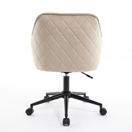 Velvet Office Desk Chair, Modern Home Desk Chair with Wheels , Vanity Chairs for Living Room, Bedroom,Study Room - V.I.P Digital Presence
