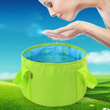 Cubo plegable portátil multiusos para viajes al aire libre, cubo para pies, lavabo, cubo para acampar, cubo agrandado