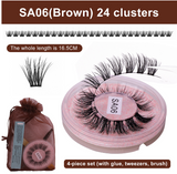 DIY false eyelashes set whole cut eyelashes European and American thick curling travel size eyelash combination - V.I.P Digital Presence