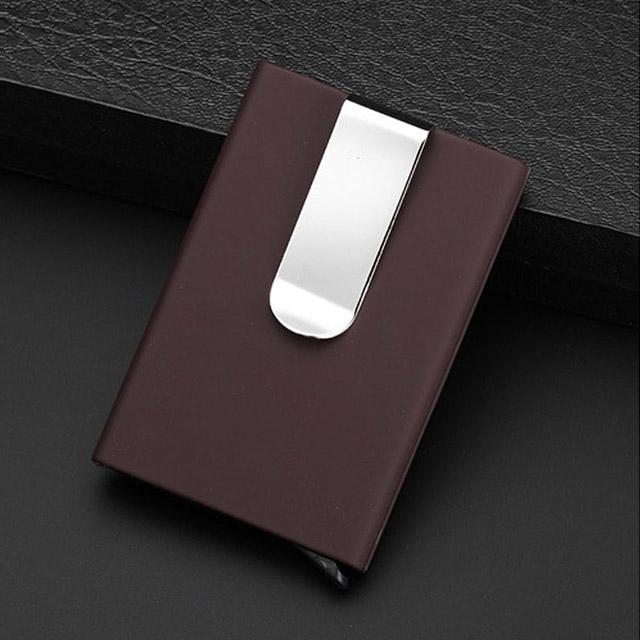 Men's Wallets Credit card holder Automatic card sets business aluminum wallet card sets cash clip holder - V.I.P Digital Presence