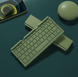 Mini teclado plegable inalámbrico compatible con Bluetooth, teclado plegable para computadora portátil, Windows, Android, tableta, iPad y teléfono. 