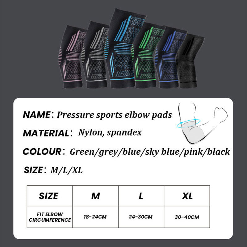 Sports elbow protection with four-way elastic pressure knitted breathable nylon elbow protection - V.I.P Digital Presence