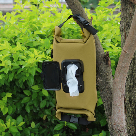 Outdoor camping wet tissue paper box camouflage waterproof canvas tissue bag square hand-held tissue storage bag - V.I.P Digital Presence