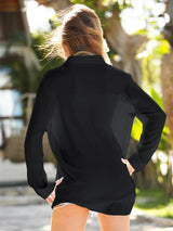 Pocketed Dropped Shoulder Cover Up - V.I.P Digital Presence