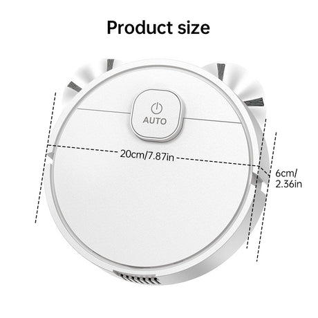 **3-in-1 Sweeping Robot: USB Charging, 1000Pa Suction, Auto-Clean for Pet Hair, Carpets & Floors** - V.I.P Digital Presence