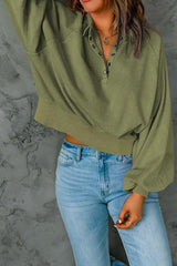 Half Snap Long Sleeve Sweatshirt - V.I.P Digital Presence