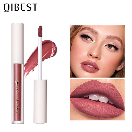 QIBEST Velvet Matte Lip Gloss Matte Moisturizing Non-Stick Lip Glaze Non-Fading Lip Gloss - V.I.P Digital Presence
